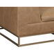 Ira Camel Leather Sofa